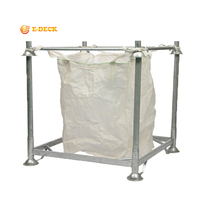 Palette de stockage empilable et détachable en acier galvanisé pour entrepôt, support pour gros sacs