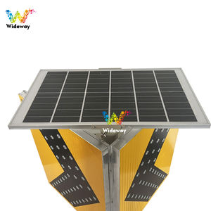 Señales de tráfico de flecha bidireccional LED solar para construcción de carreteras Señales de advertencia de alta visibilidad para viajes seguros - Product Image 4