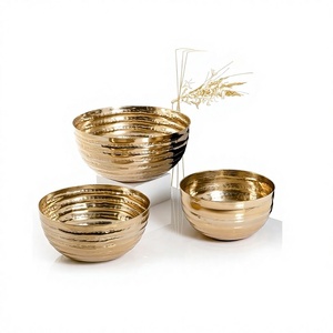 Ensemble de 3 bols à nourriture en aluminium, design moderne, différentes tailles, pour collations et desserts, best-seller - Product Image 3