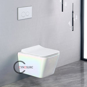 Inodoro de Cerámica Moderno de Lujo al por Mayor, Inodoro Colgante de Pared de Color Blanco para Baño - Product Image 3