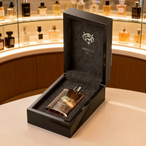 <span class=keywords><strong>2025</strong></span> phong cách mới hỗ trợ Logo tùy chỉnh hộp nước hoa bằng gỗ màu đen cầm tay làm nổi bật các thuộc tính quý giá - Product Image 1