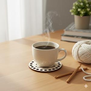 Posavasos <span class=keywords><strong>de</strong></span> Madera Ecológica, Base Redonda <span class=keywords><strong>de</strong></span> Madera <span class=keywords><strong>de</strong></span> Tilo para Cesta <span class=keywords><strong>de</strong></span> Ganchillo, Base y Tapa con Base para Posavasos para Proyectos <span class=keywords><strong>de</strong></span> Bricolaje - Product Image 4