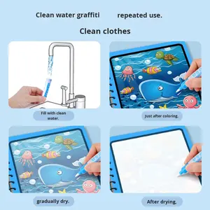 Set di 8 Libri <span class=keywords><strong>da</strong></span> <span class=keywords><strong>Colorare</strong></span> Educativi per Bambini con <span class=keywords><strong>Stampa</strong></span> UV, Vendita all'Ingrosso di Cartoleria per Pittura e Graffiti - Product Image 4