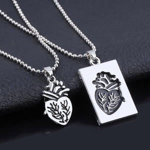 Coppia di Puzzle di moda collana cuore anatomico per le donne San Valentino regalo catena d'<span class=keywords><strong>oro</strong></span> ciondolo Collares - Product Image 1