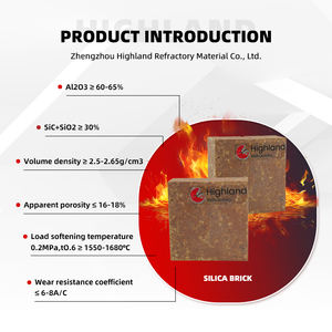 Billige Schamotte steine Silizium karbid Ziegel Feuerfeste Auskleidung Feuer Silica Ziegel für Tunnel ofen Hochofen - Product Image 2