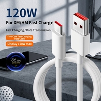 Câble de charge rapide Type-C 120W 6A de haute qualité Cantell, 5 cœurs, super rapide, conducteur en cuivre pur, longueur 1 m, pour imprimantes