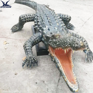Modèle d'animal animatronique crocodile grandeur nature fabriqué en Chine à Zigong pour <span class=keywords><strong>zoo</strong></span> et parc aquatique - Product Image 4