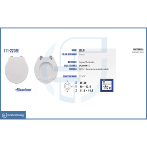 Couvercle carré moderne pour vase Dolomite Zelig, fermeture douce, multi-matériaux (bois de bambou, plastique PP, résine uréique) pour la maison et la salle de bain - Product Image 2