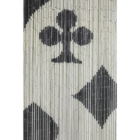 Rideau à enroulement en bambou fait main avec perles, séparateur de pièce à motif vertical, éco-responsable, séparateur de porte, décoration intérieure, OEM Vietnam