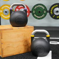 Ensemble de kettlebells pour la compétition en musculation, pour des entraînements du corps entier, équipement de fitness commercial, programmes d'entraînement