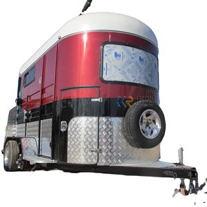 Remolque de Lujo para Caballos 2HAL, Remolque Flotante Móvil para Caballos con Zona de Estar, Estándar Australiano, Carro de Transporte para Caballos - Product Image 2