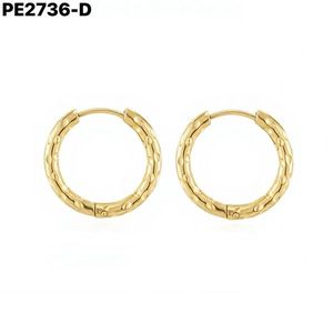 Pendientes de Aro de Moda 8*14, Modelo PE2736 para Mujer, Joyería de Alta Calidad - Product Image 2
