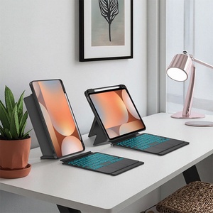 Nueva Funda Delgada de TPU y Cuero para Tablet con Teclado Inalámbrico BT y Ranura para Lápiz, Compatible con Samsung Galaxy Tab S9 de 14.6 Pulgadas - Product Image 2