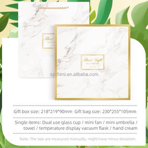 Flacon à vide à affichage de la température + crème pour les mains + serviette + ventilateur articles cadeaux en gros pour la cérémonie 15e cadeau d'invité kit de bienvenue airbnb - Product Image 6