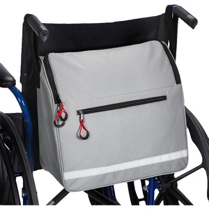 Sac de rangement arrière pour fauteuil roulant extérieur de grande capacité Sac de rangement multifonctionnel pour marcheur de rééducation - Product Image 5