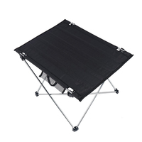 Camping en plein air Portable Ultra-léger Oxford tissu Table pliante en alliage d'aluminium grande pique-nique Barbecue Table à manger décontractée