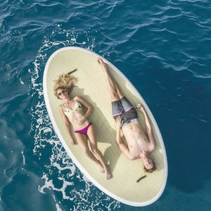 Plate-forme flottante gonflable à eau <span class=keywords><strong>Prix</strong></span> d'usine Plate-forme flottante à eau Vacances en plein air Fête de l'eau Ponton gonflable - Product Image 1