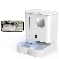Comedero Automático Inteligente para Mascotas con Cámara de Visión Nocturna, Dispensador de Alimentos con Control Remoto y Temporizador para Múltiples Mascotas