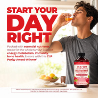 Multivitamine liquide en marque blanche OEM/ODM avec vitamines C, D3, E et B12 pour femmes adultes et enfants - Soutien immunitaire et végétalien