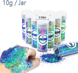 Wholesale 16‑Color Chameleon Chunky PET Glitter Color‑Shift <b>Sequins</b> For Nail <b>Art</b> Epoxy Resin DIY Craft Eyeshadow Decoration - Product Image 6