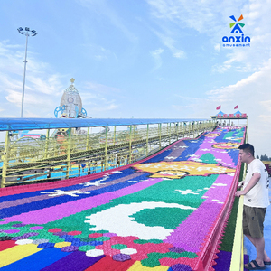 Cắm trại khu vực thành phố công viên PE nhựa trượt tùy chỉnh kích thước cầu vồng khô trượt cho công viên chủ đề & vườn - Product Image 2