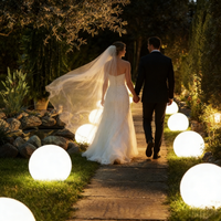 Lumière LED sphérique moderne IP65 pour extérieur, étanche, pour jardin, pelouse, patio, décoration, ambiance de fête, alimentation DC