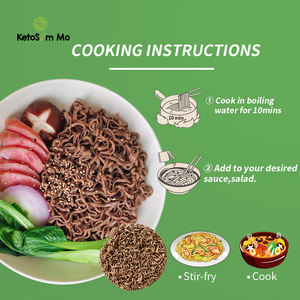 Nouilles chinoises sèches à faible indice glycémique, personnalisables en gros, substitut de repas au sarrasin, nouilles séchées au konjac - Product Image 2