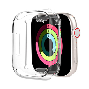 Protector de Pantalla Completo para <span class=keywords><strong>Apple</strong></span> <span class=keywords><strong>Watch</strong></span> Case Ultra 2 49mm 46mm 45mm 41mm, Funda de Reloj Transparente de Goma para Iwatch Series 10 9 8 - Product Image 1