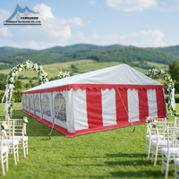 Tente de réception extérieure en gros avec structure en aluminium, chapiteau de mariage résistant au vent et à la pluie, grande tente pour spectacles et réceptions