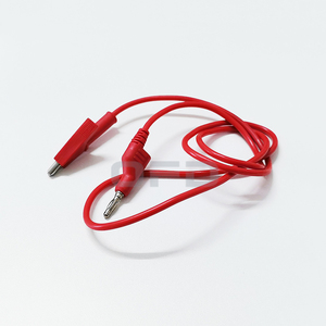 Câble de raccordement A-B avec <span class=keywords><strong>fiche</strong></span> <span class=keywords><strong>banane</strong></span> vers <span class=keywords><strong>pince</strong></span> <span class=keywords><strong>crocodile</strong></span>, vente directe usine, plusieurs couleurs disponibles, en cuivre pur - Product Image 2