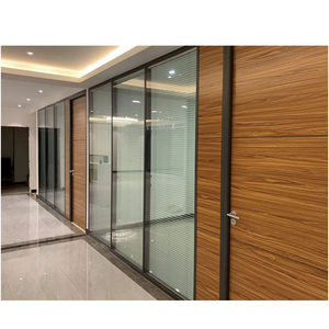 Graki Partizione in Vetro per Ufficio in Alluminio da 30mm - Design Sottile a Strato Singolo - Product Image 5