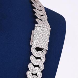 925 Sterling <b>Silver</b> Grown <b>Diamond</b> Luxury Chain <b>Necklace</b> with Stylish Lab <b>Diamond</b> Design for Wedding and Gift - Product Image 5