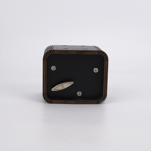Boîte à musique personnalisée miniature ronde et carrée avec photo, son agréable, horloge à manivelle en bois pour anniversaire, personnalisable - Product Image 4