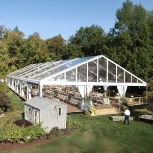 Revestimiento de PVC transparente Paredes de techo Tamaño personalizado Clear Span Carpa prefabricada de aleación de aluminio de alta calidad para eventos de bodas - Product Image 1