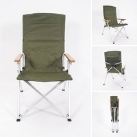 Chaise de glamping en aluminium de haute qualité, position réglable, pliable, mobilier d'extérieur pour le camping et la pêche