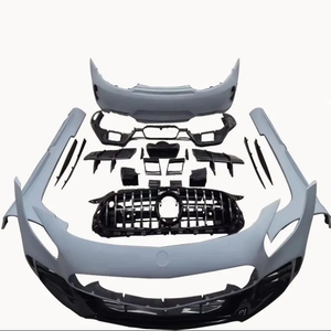 RUNDE <span class=keywords><strong>AMG</strong></span> GT C190 GTR ESTILO para <span class=keywords><strong>MERCEDES</strong></span> BENZ C190 <span class=keywords><strong>AMG</strong></span> GT <span class=keywords><strong>GTC</strong></span> GTS MEDIO DE FIBRA DE CARBONO KITS DE CUERPO COMPLETO Parachoques delantero Parachoques trasero - Product Image 6