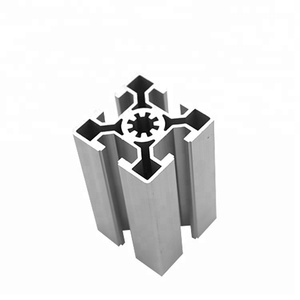 Perfiles de Aluminio Cuadrados Negros con Ranura en T 5050 Estándar Europeo, Corte Personalizado, Temperatura T3-T8, <span class=keywords><strong>1</strong></span> <span class=keywords><strong>Metro</strong></span> de Longitud, Grado 6063 para Equipos de Fitness - Product Image 1
