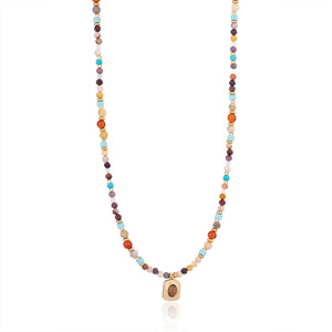 2025 luxe naturel Lapis Lazis en acier inoxydable pendentif perle d'eau douce perle bijoux de <span class=keywords><strong>mode</strong></span> pour les femmes - Product Image 4