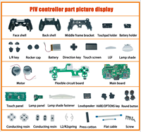 Nouvelle manette sans fil BT pour P-S4, contrôleur multicolores, fonction complète, manettes de jeu à double vibration pour P4 pour P3 PC