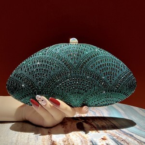Pochette de soirée de luxe en strass et cristal, sac à main carré, sac à main scintillant en diamant pour femme, pour les fêtes et les mariages - Product Image 3