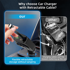 สมุดบันทึกสำหรับ Huawei Xiaomi Oppo Vivo ที่ชาร์จใน<span class=keywords><strong>รถ</strong></span>ยนต์แบบจุดบุหรี่ 100W PD ใหม่ รองรับการใช้งานได้อย่างสมบูรณ์แบบ ชาร์จเร็<span class=keywords><strong>ว</strong></span> - Product Image 5