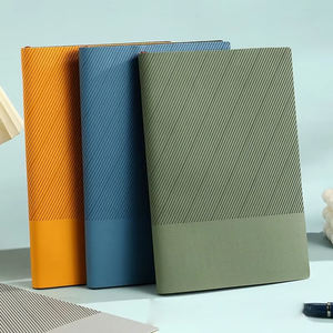 Carnet A5 pour affaires et étudiants avec couverture en cuir souple et bloc-notes PU imprimés avec logo au format A3 pour les <span class=keywords><strong>devoirs</strong></span> au bureau - Product Image 1