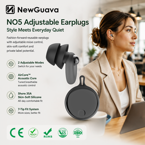 <span class=keywords><strong>Tapones</strong></span> para los Oídos de Marca Privada, Elegantes, con Filtro Acústico Ajustable, Reutilizables, de Silicona, para Bares, DJs, Fiestas Rave, Conciertos - Product Image 1