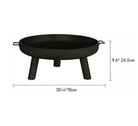 Perapian Logam Corten Berkualitas Tinggi Harga Terjangkau Tebal 2mm Kayu Bakar Luar Ruangan Portabel Haoyang HYCFP562 Diameter 60-150cm