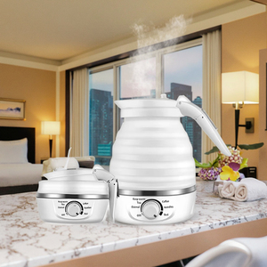 Foldable 600ml Silicone Stainless Steel Mini-<b>Kettle</b> Hot Water <b>Kettle</b> With <b>Temperature</b> <b>Control</b> Function for Home Kitchen Hotel Fo - Product Image 4