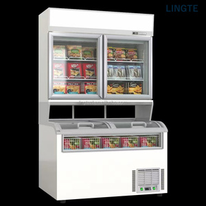 Congélateur et Réfrigérateur Combinés Muraux pour Supermarché, Nouveau Design, Vitrine Double Température SL-125Z, Congélateur Vertical pour Viande - Product Image 3