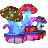 Grand champignon gonflable lumineux de 8 m pour extérieur, personnalisé, pour festivals de musique, accessoires de décoration, modèle de champignon gonflable LED de grande taille