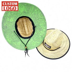 Chapeau de paille coloré à large bord, couleur unie, protection solaire, idéal pour les voyages et les vacances d'été - Product Image 1