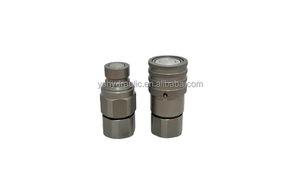 1/<strong>2</strong>'' NPT Carbon Steel Flat Face Hydraulic Quick <strong>Connect</strong> Coupling <strong>Set</strong> Fittings for Skid Steer Loader Dust Caps ISO12.5 - Product Image 4