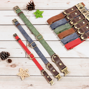 Gepersonaliseerde Luxe Pet Halsband Riem Set Pu Leer Milieuvriendelijk Waterdicht Aanpasbaar Voor Honden Katten Buitenshuis Gebruik - Product Image 5